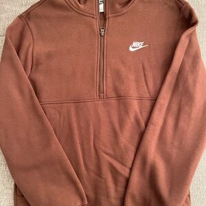 Nike Men's Chestnut Zip-Up Sweater